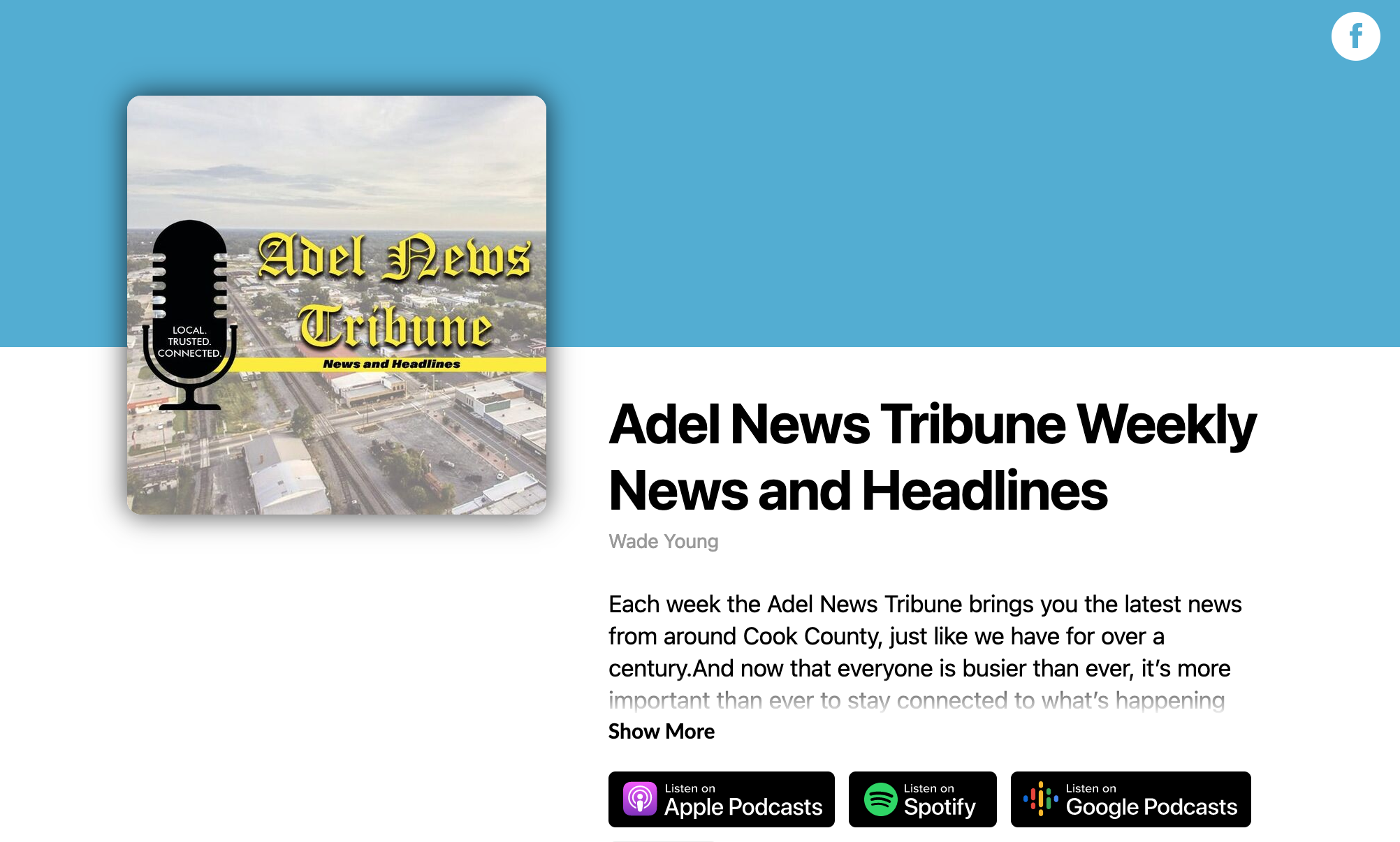 Adel News Tribune History Podcast Audio